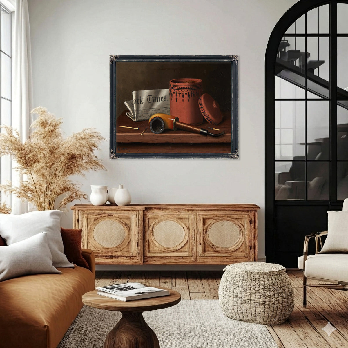 Still Life New York Times Tobacco Jar By Michael Harnett