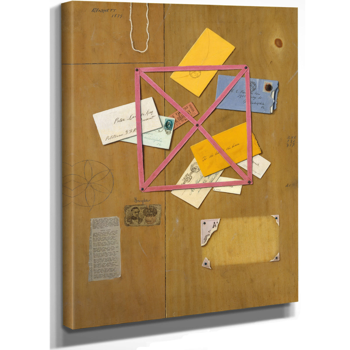The Artists Letter Rack By Michael Harnett