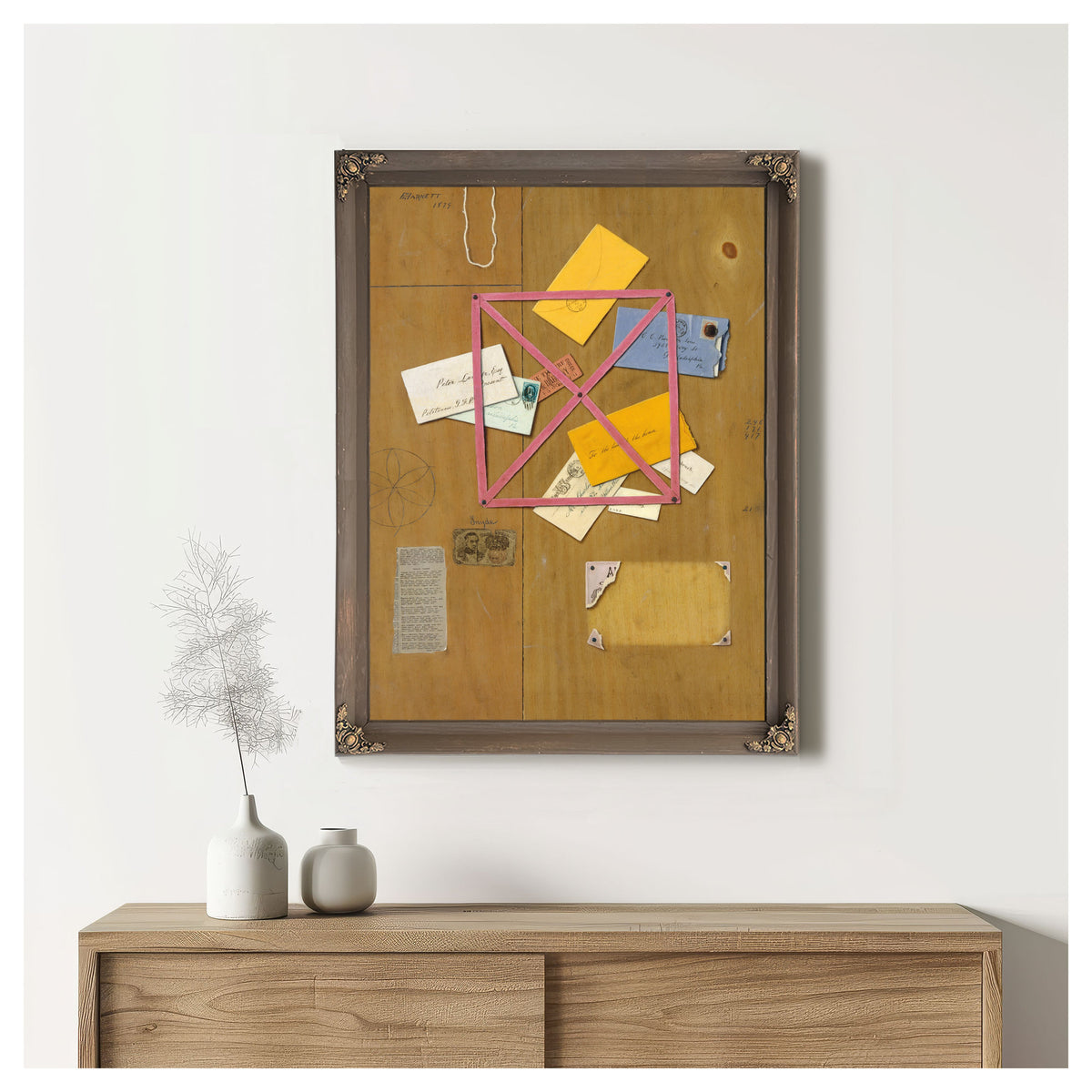 The Artists Letter Rack By Michael Harnett