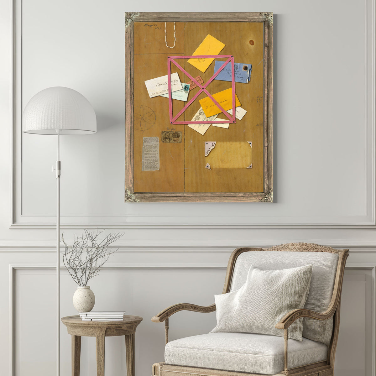 The Artists Letter Rack By Michael Harnett