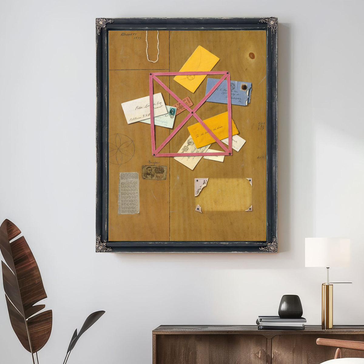 The Artists Letter Rack By Michael Harnett