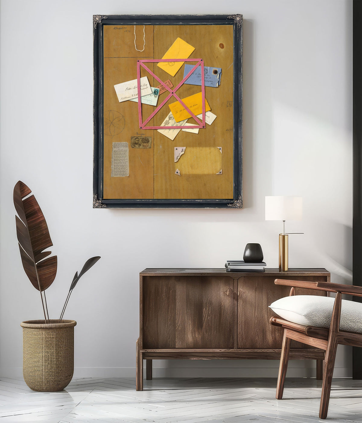 The Artists Letter Rack By Michael Harnett