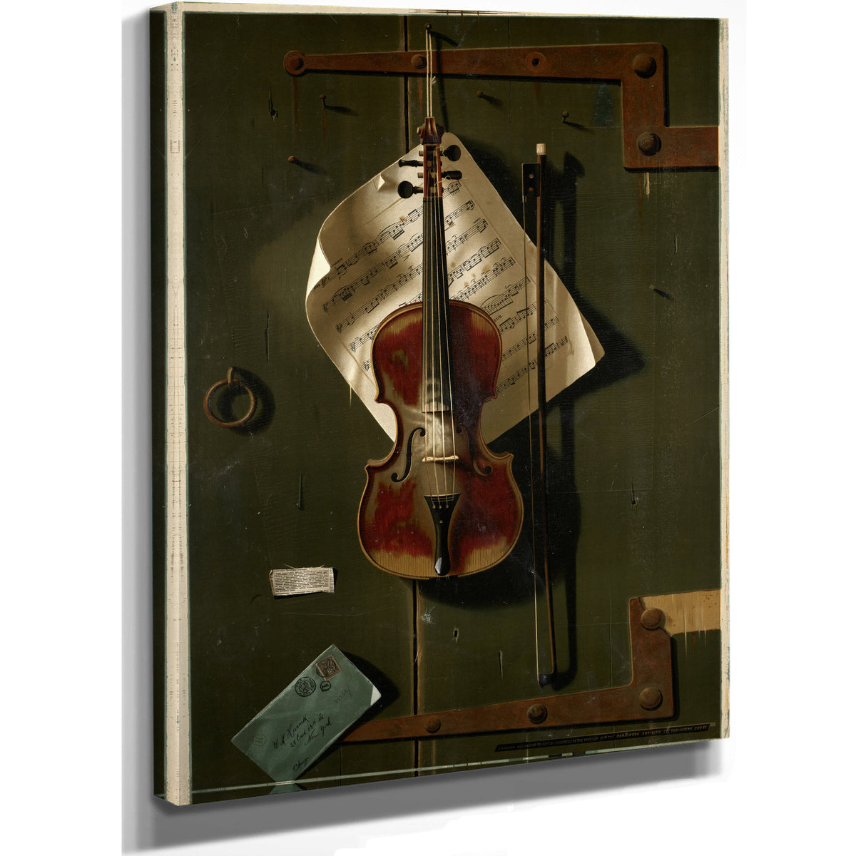 The Old Violin 02 By Michael Harnett