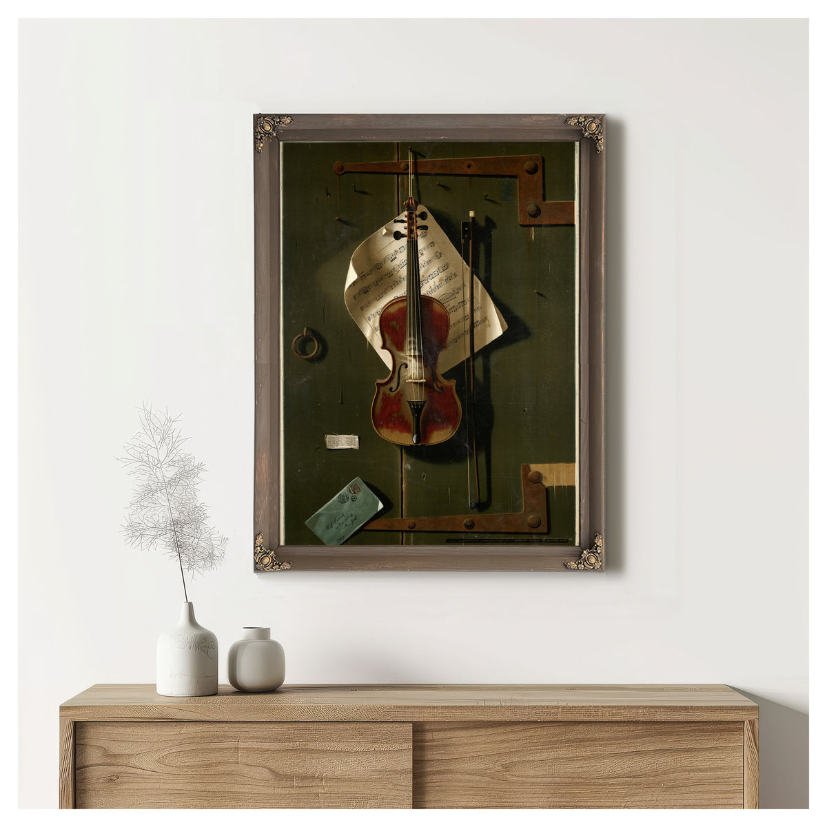 The Old Violin 02 By Michael Harnett