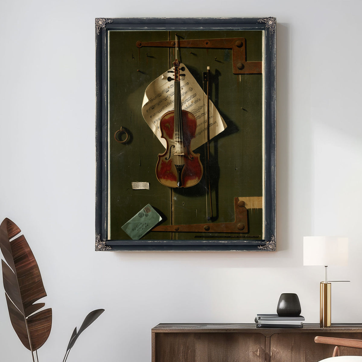 The Old Violin 02 By Michael Harnett