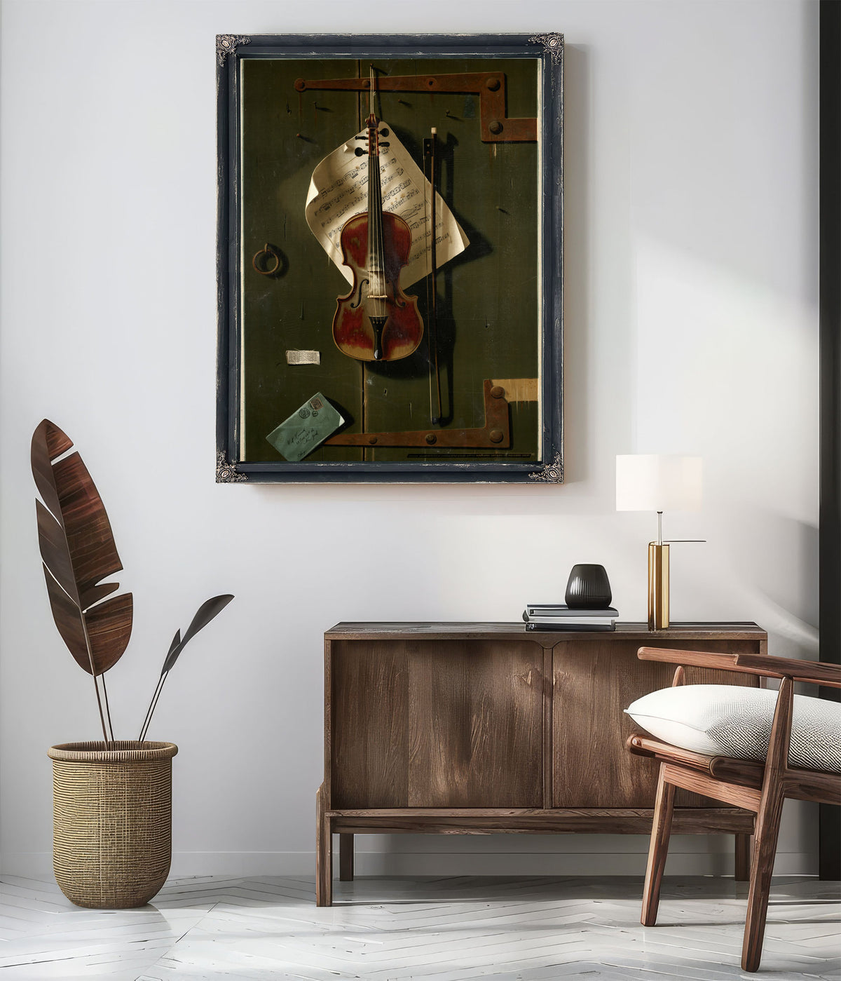 The Old Violin 02 By Michael Harnett