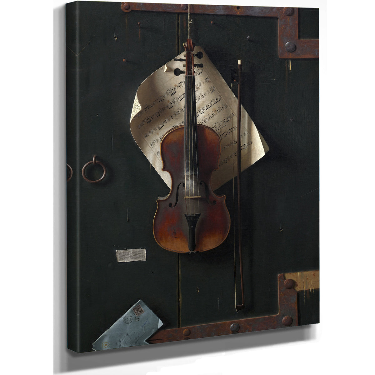 The Old Violin By Michael Harnett