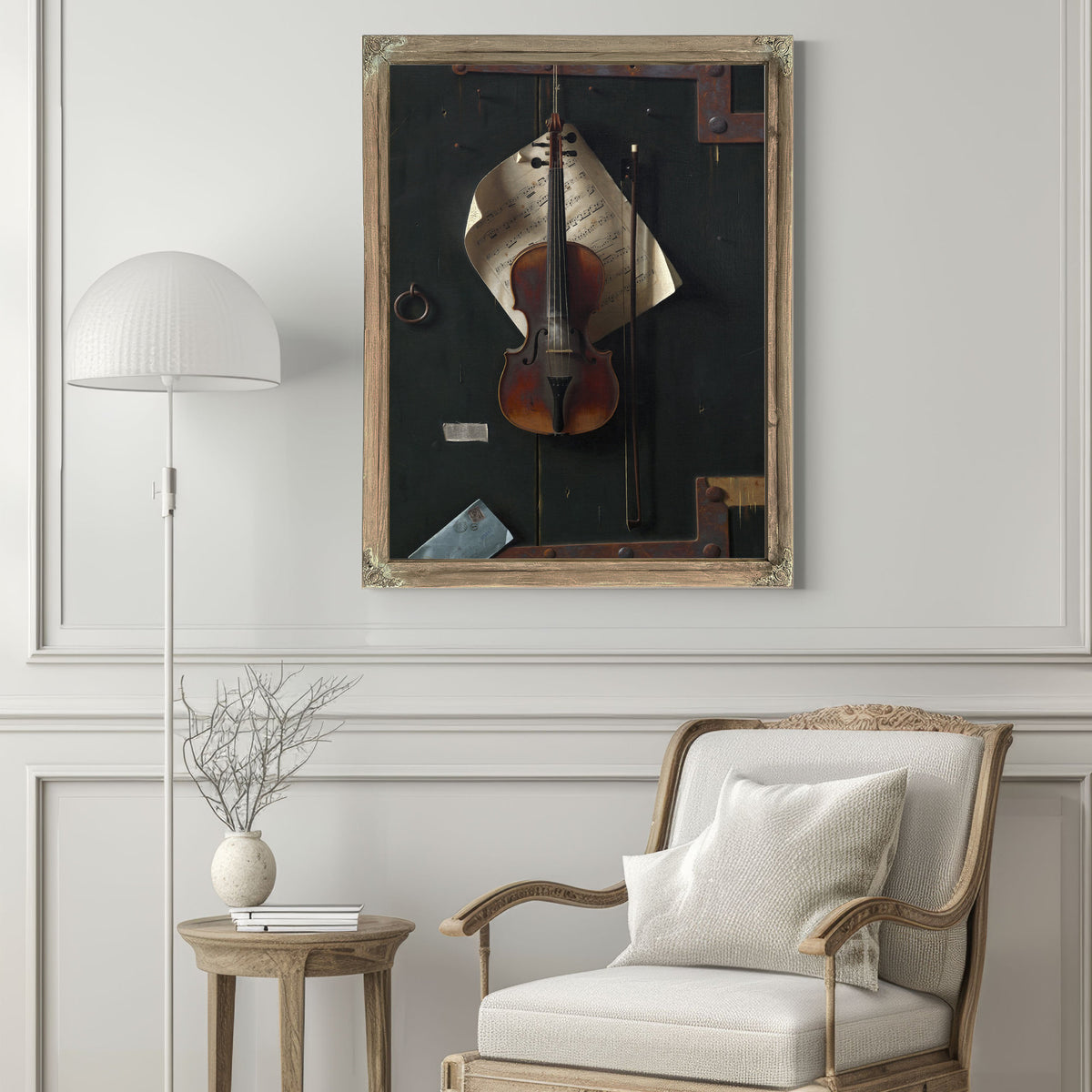 The Old Violin By Michael Harnett