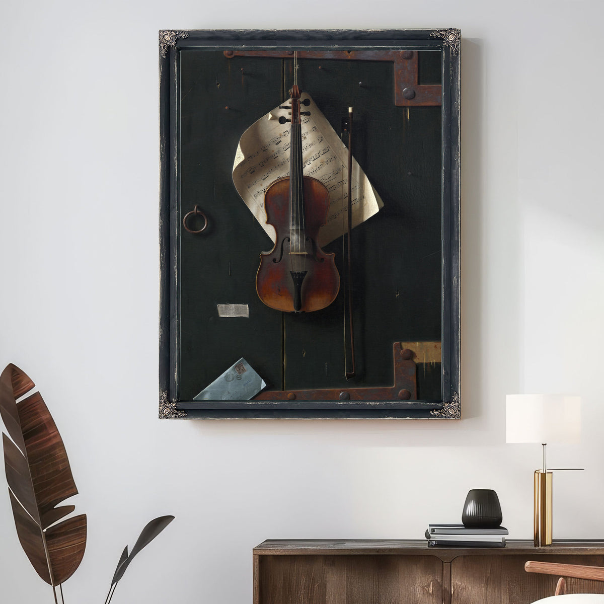 The Old Violin By Michael Harnett