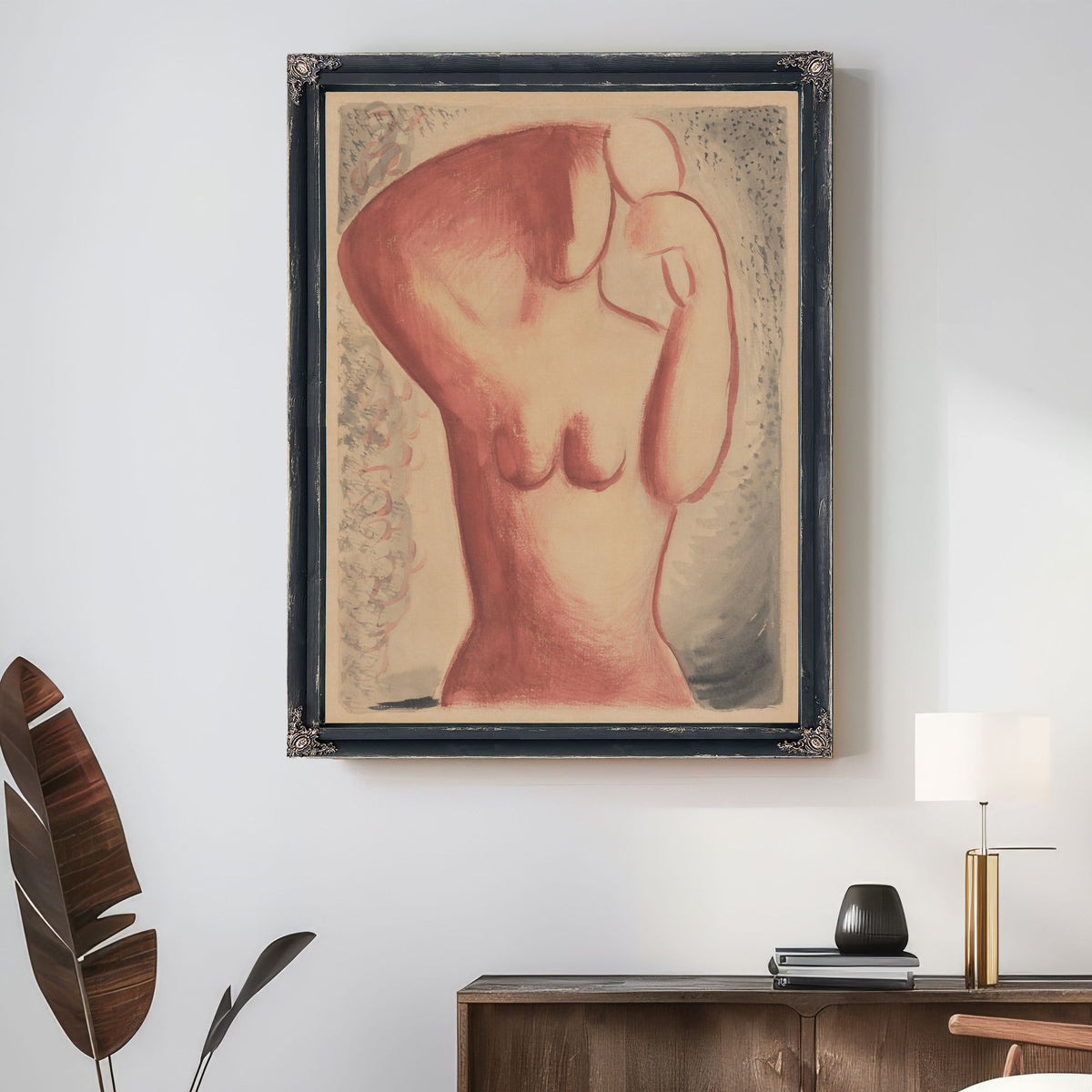 Combing Woman a Mirror 1931 By Mikulas Galanda