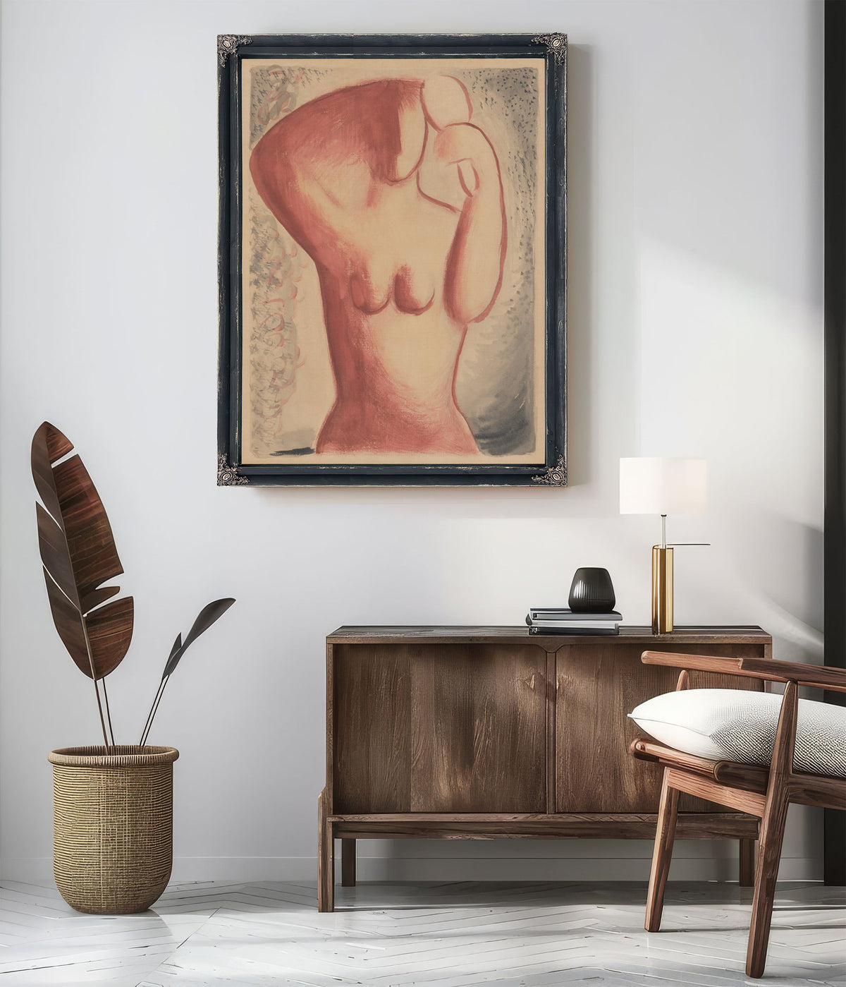 Combing Woman a Mirror 1931 By Mikulas Galanda