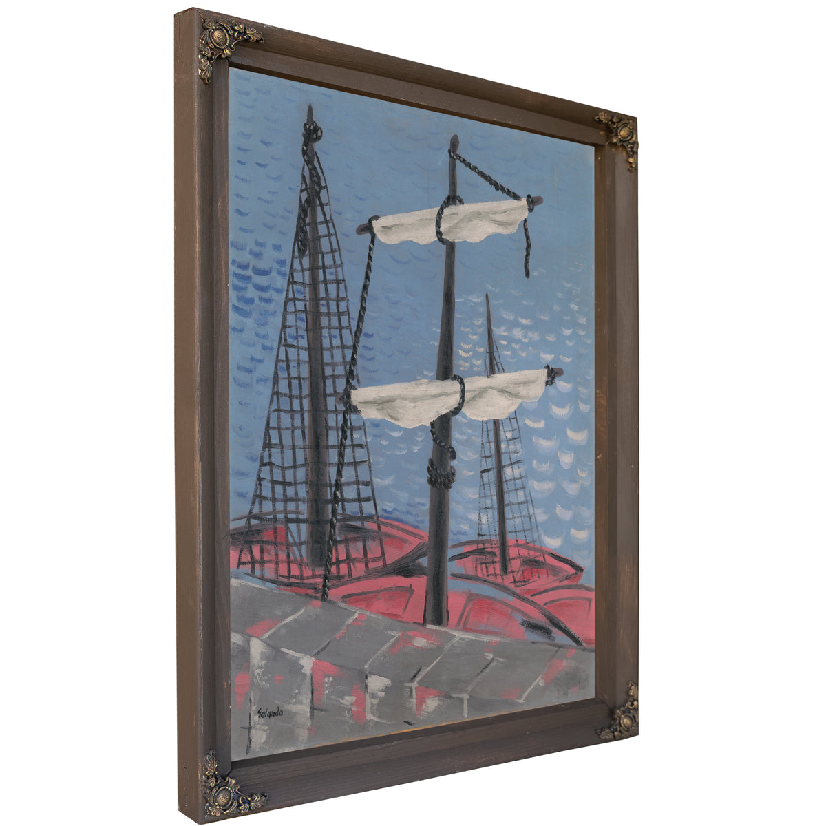 Fishing Boats 1932 By Mikulas Galanda