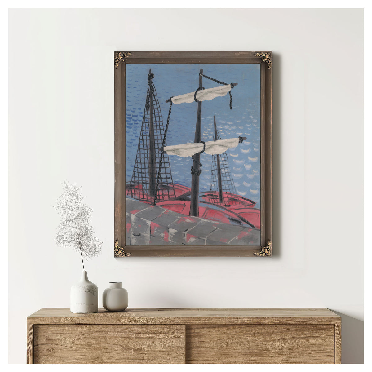Fishing Boats 1932 By Mikulas Galanda