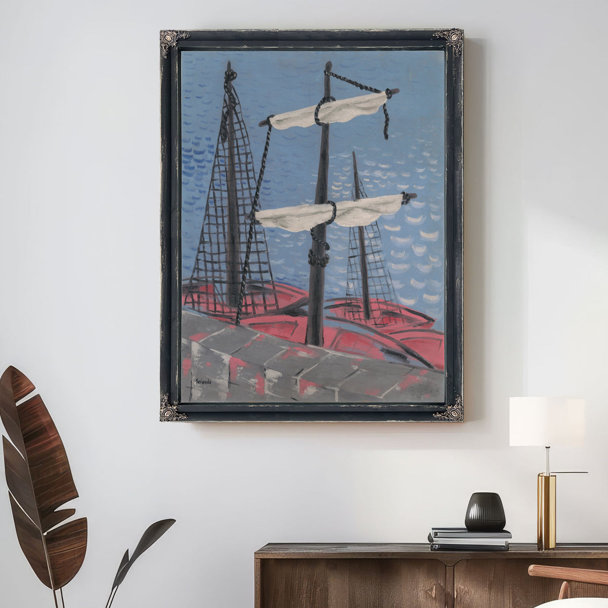 Fishing Boats 1932 By Mikulas Galanda