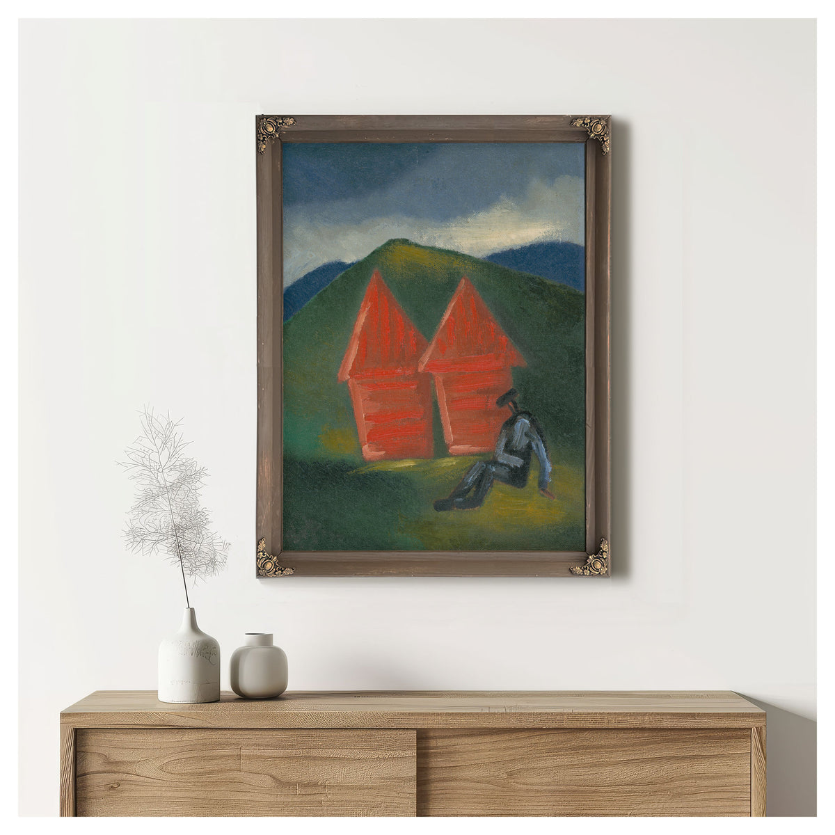 Hay Barns 1933 By Mikulas Galanda