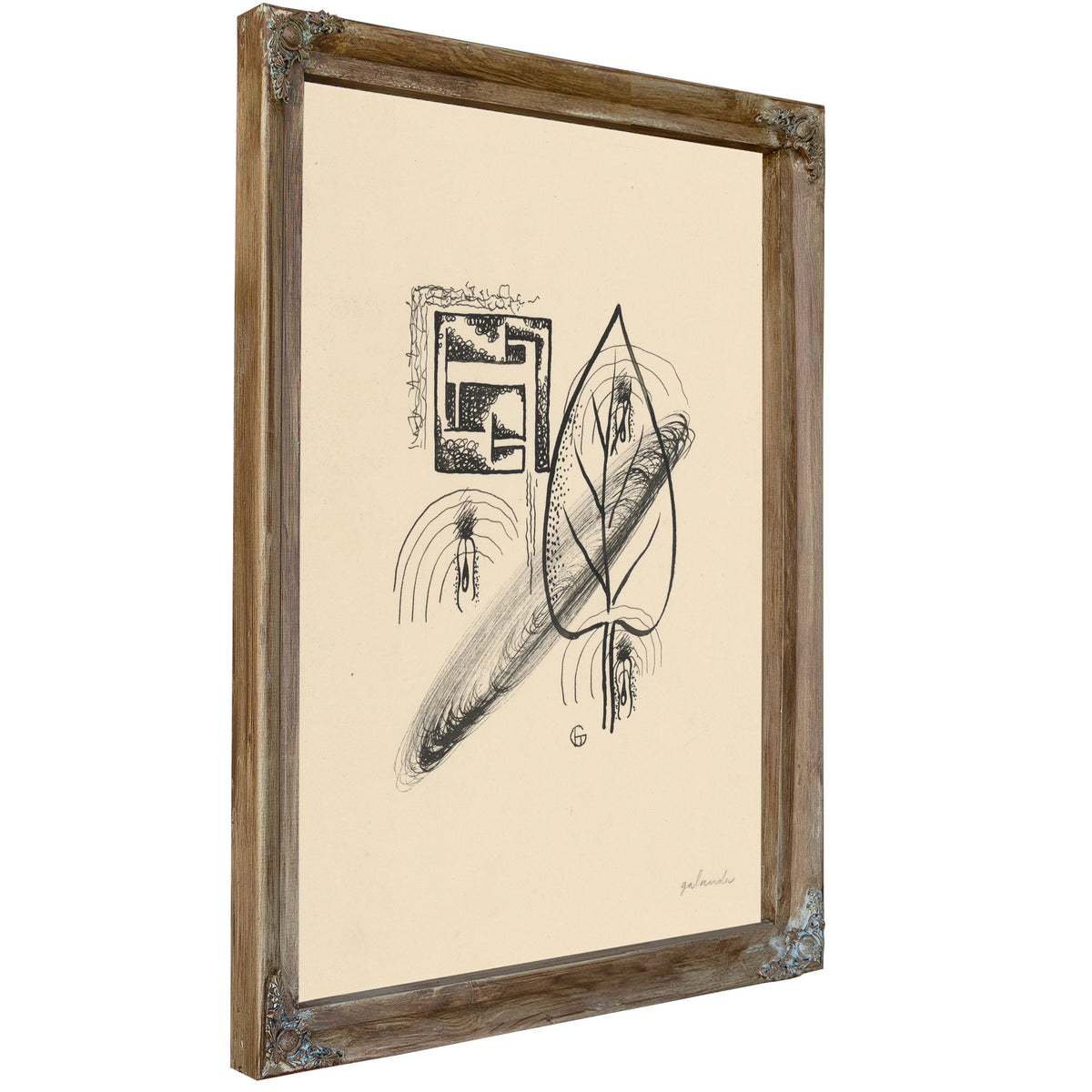 Letters the Series Poems Drawings 1930 By Mikulas Galanda