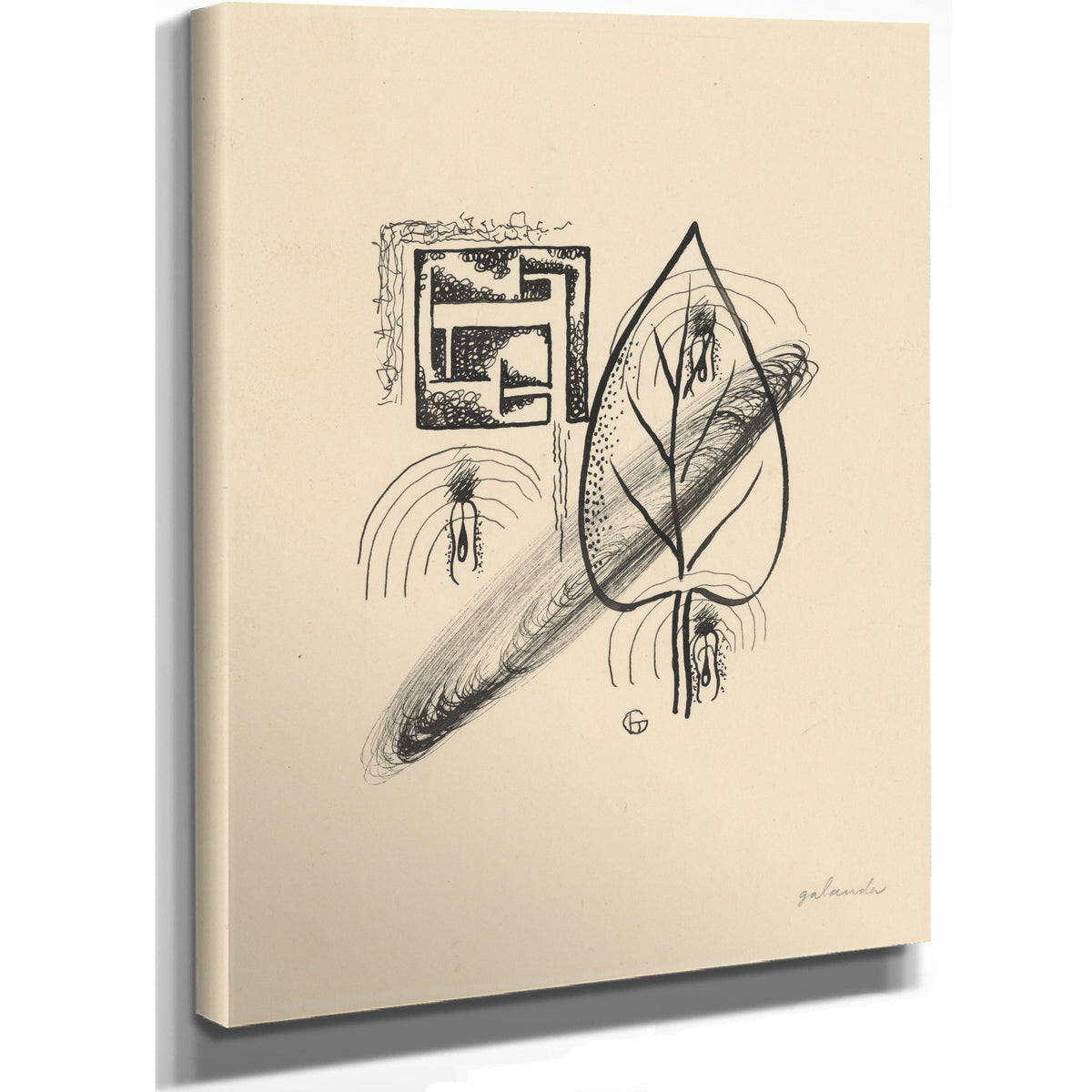 Letters the Series Poems Drawings 1930 By Mikulas Galanda