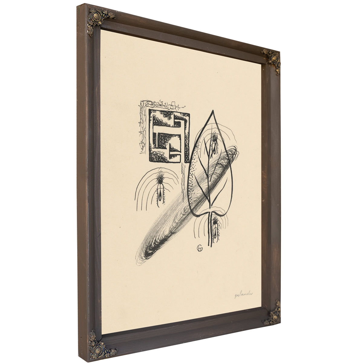 Letters the Series Poems Drawings 1930 By Mikulas Galanda