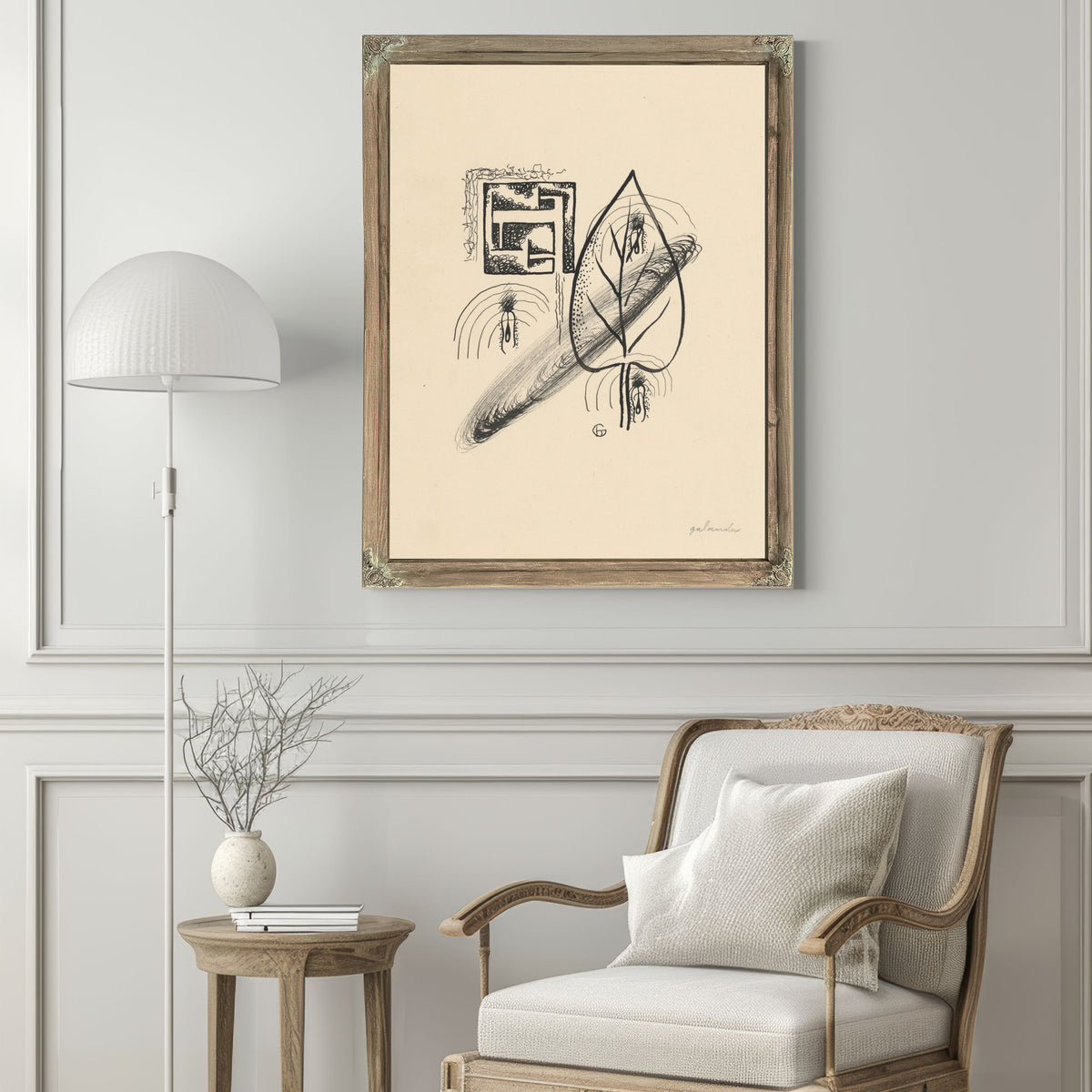 Letters the Series Poems Drawings 1930 By Mikulas Galanda