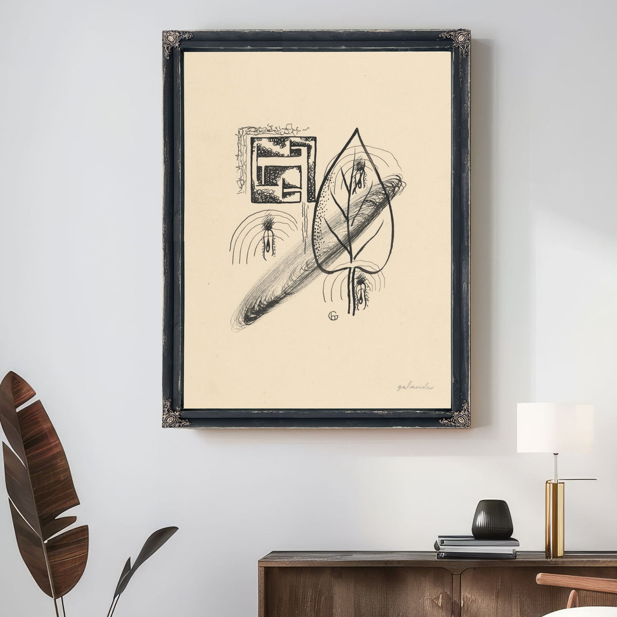 Letters the Series Poems Drawings 1930 By Mikulas Galanda