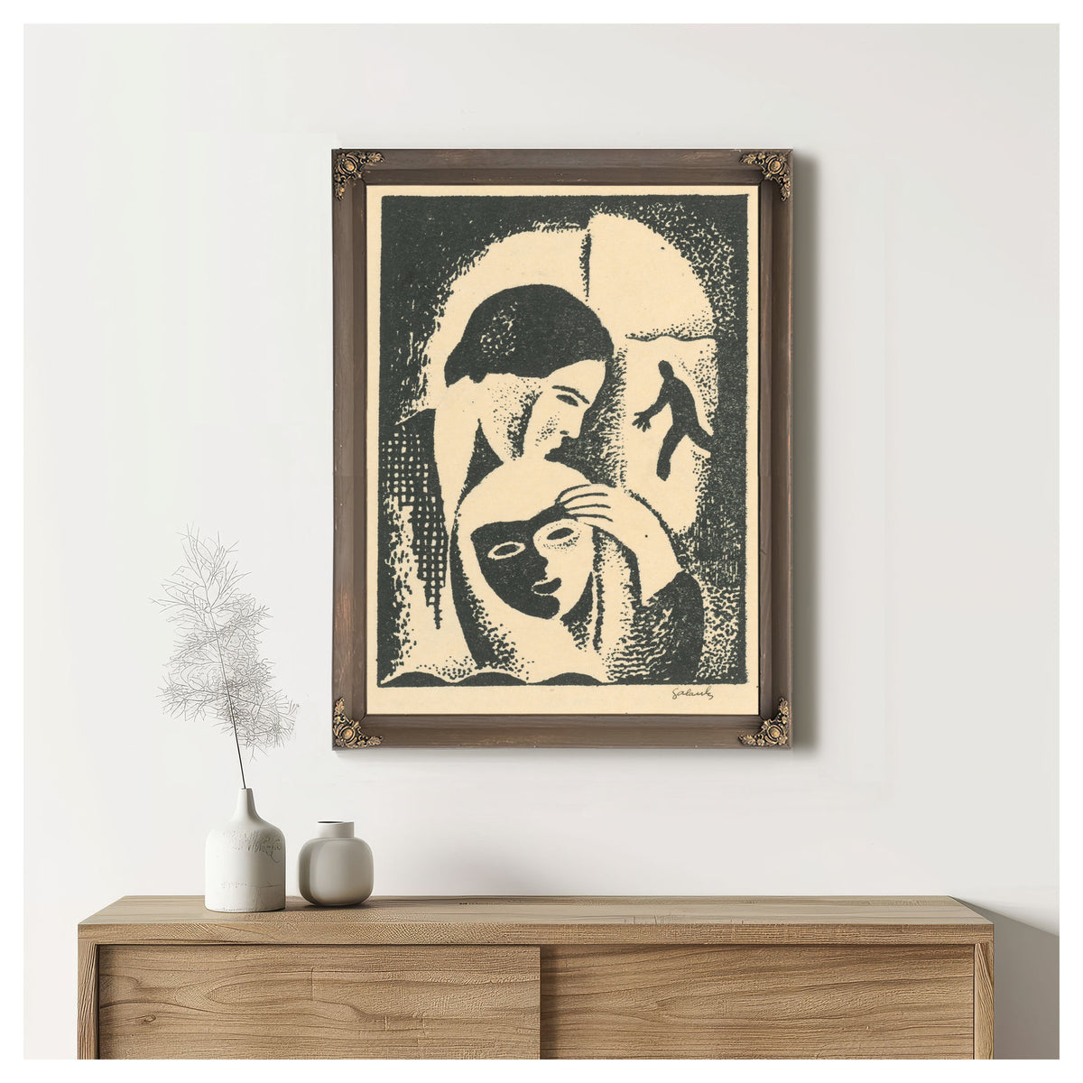 Lovers 1924 By Mikulas Galanda