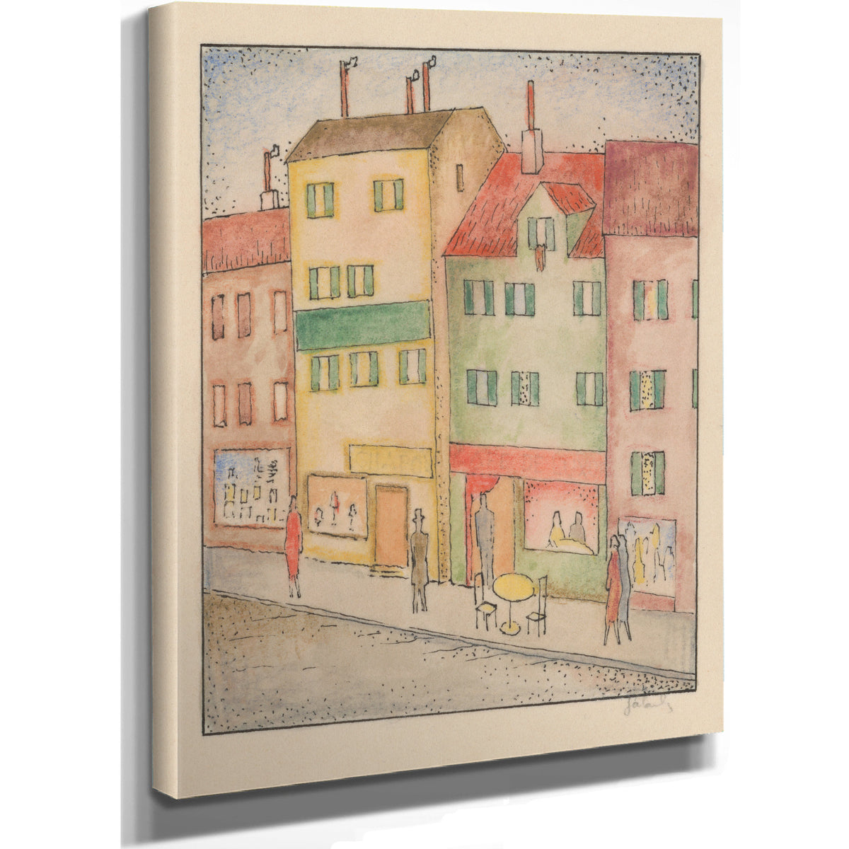 Street a Pastry Shop 1926 1928 By Mikulas Galanda