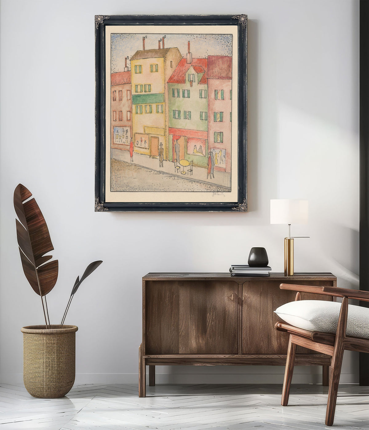 Street a Pastry Shop 1926 1928 By Mikulas Galanda