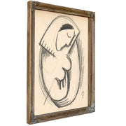 Study a Woman a Bowed Head 1938 By Mikulas Galanda