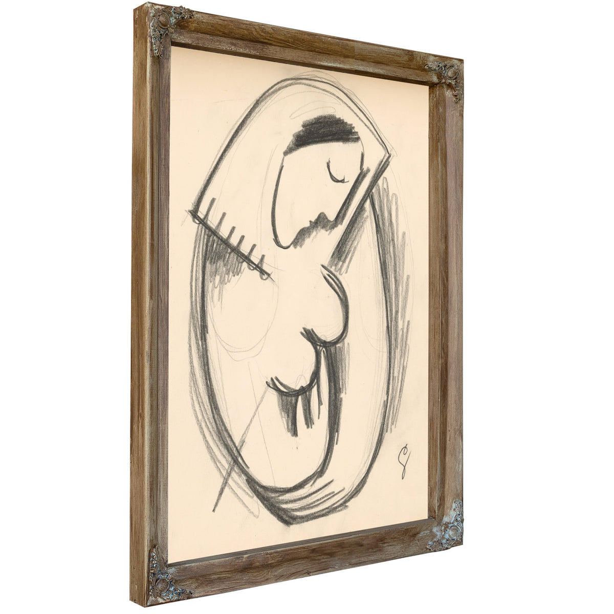Study a Woman a Bowed Head 1938 By Mikulas Galanda