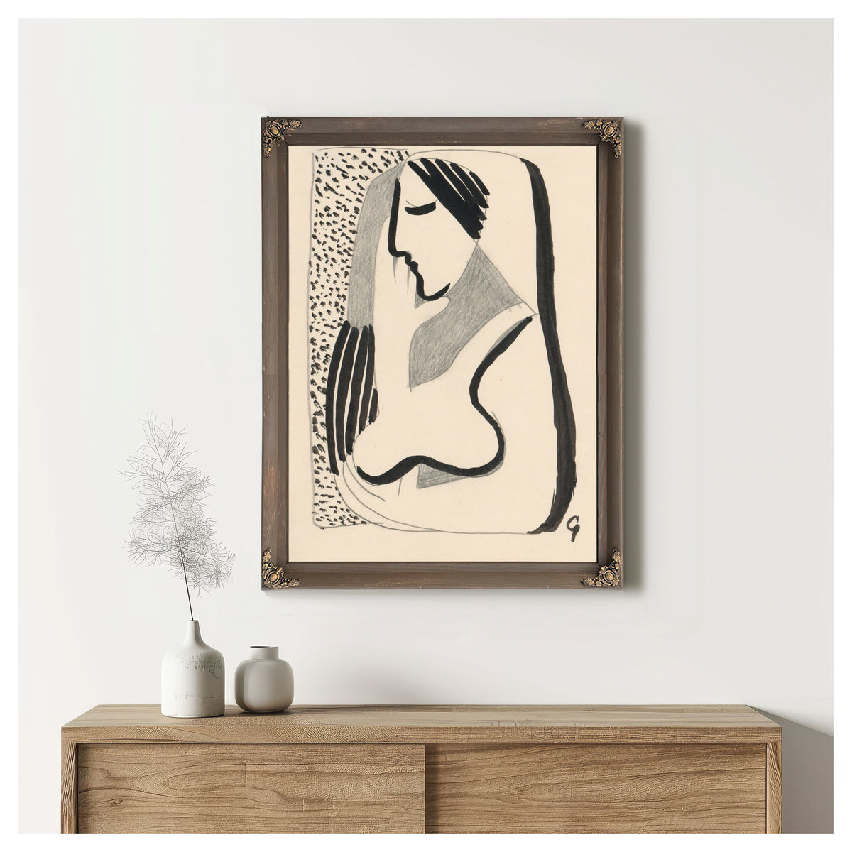 Thoughtful Woman 1936 By Mikulas Galanda