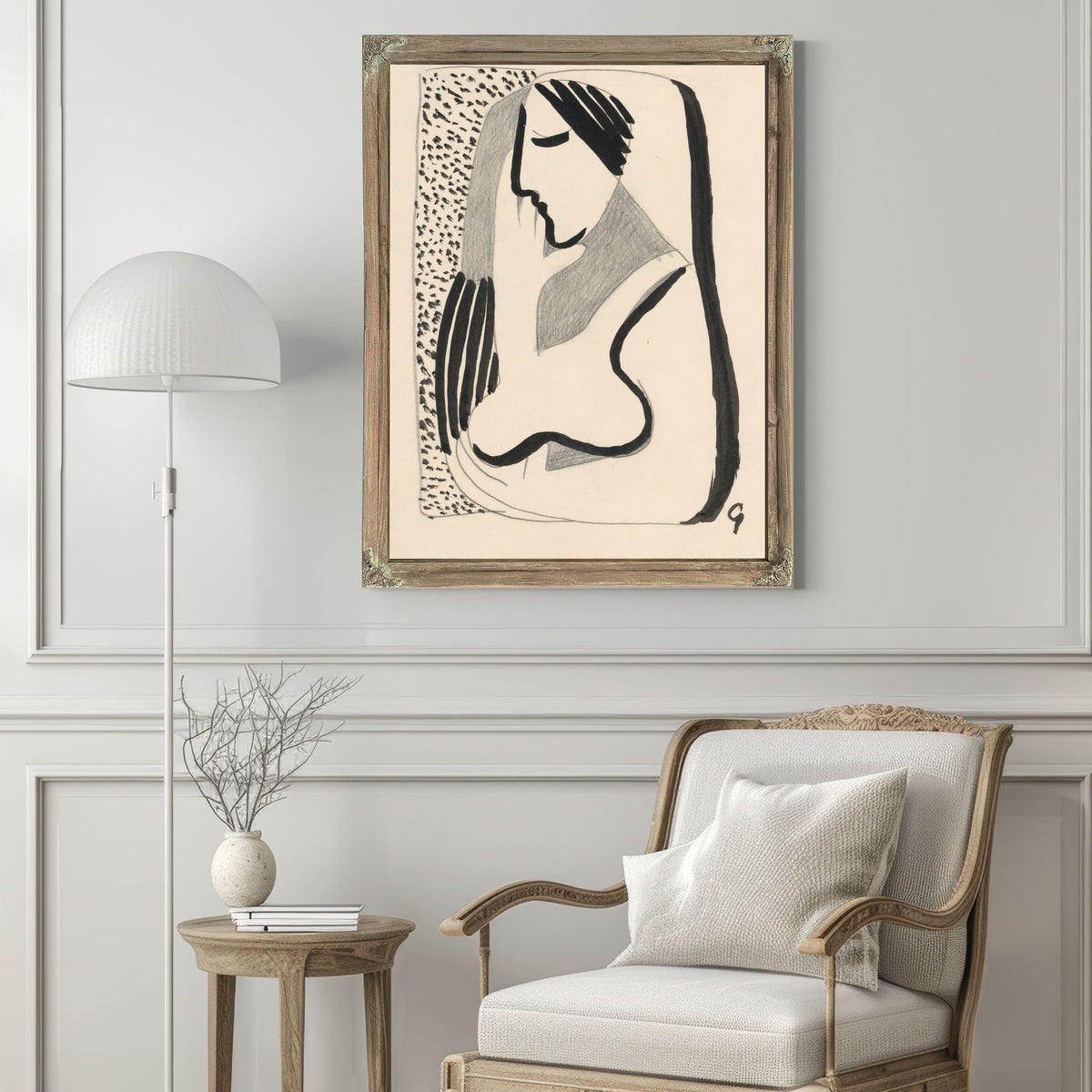 Thoughtful Woman 1936 By Mikulas Galanda