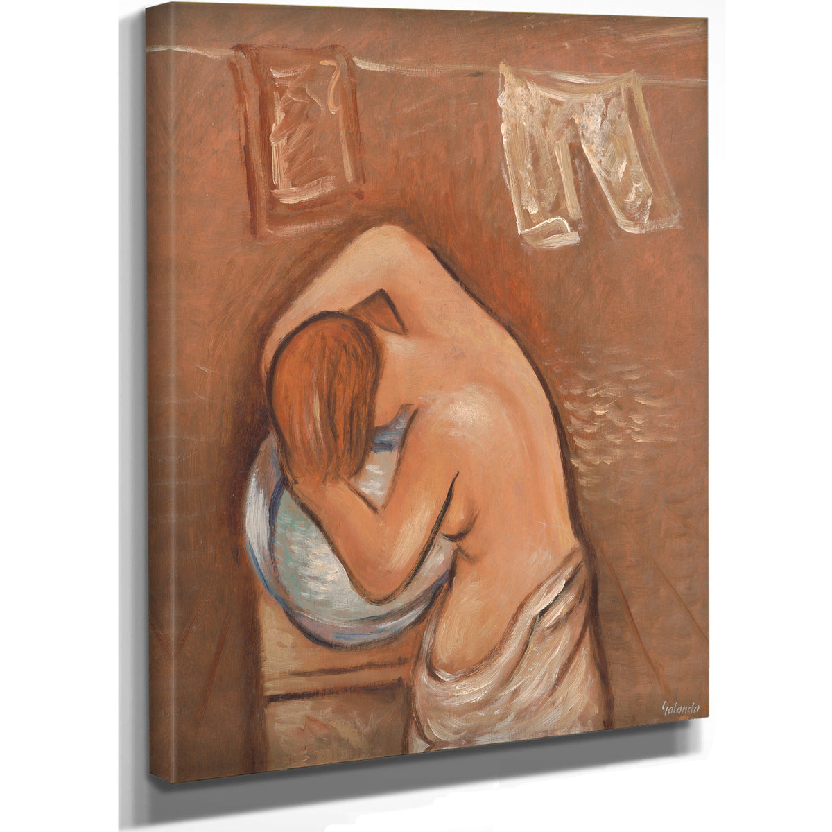 Washing Hair 19301939 By Mikulas Galanda