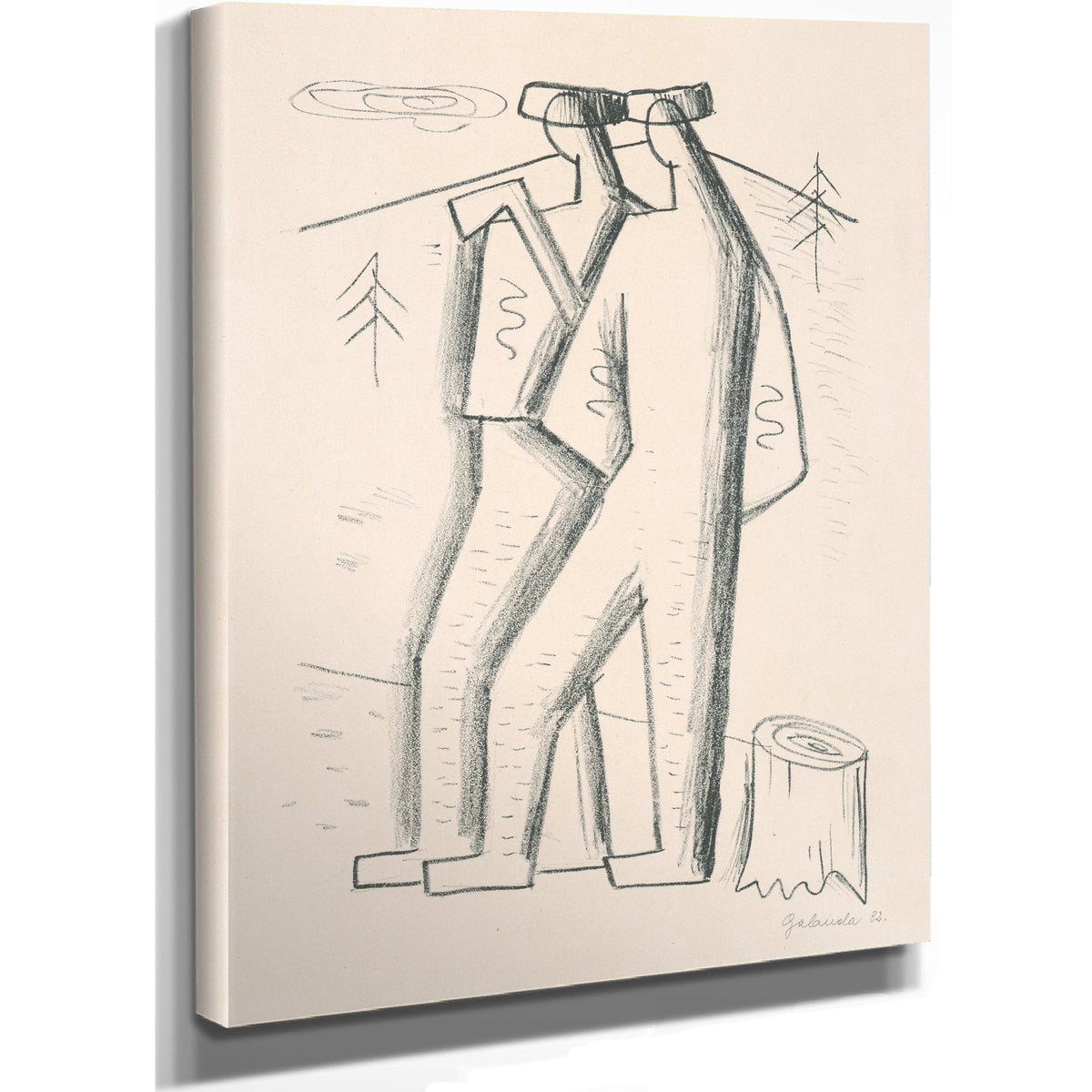 Woodcutters 1932 By Mikulas Galanda