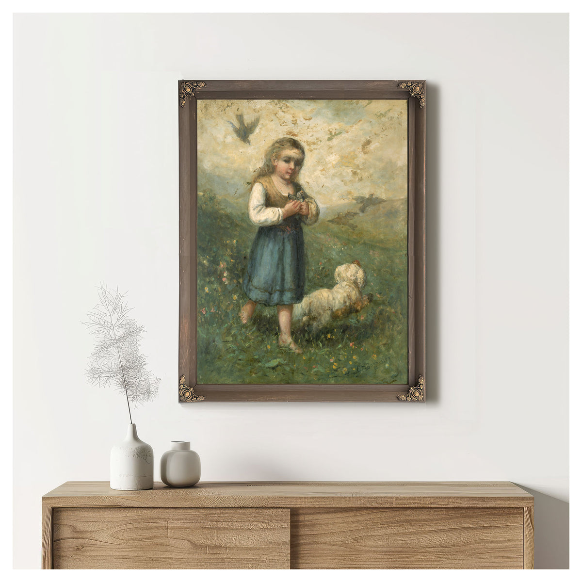 Child Birds Dog By Mitchell Bannister
