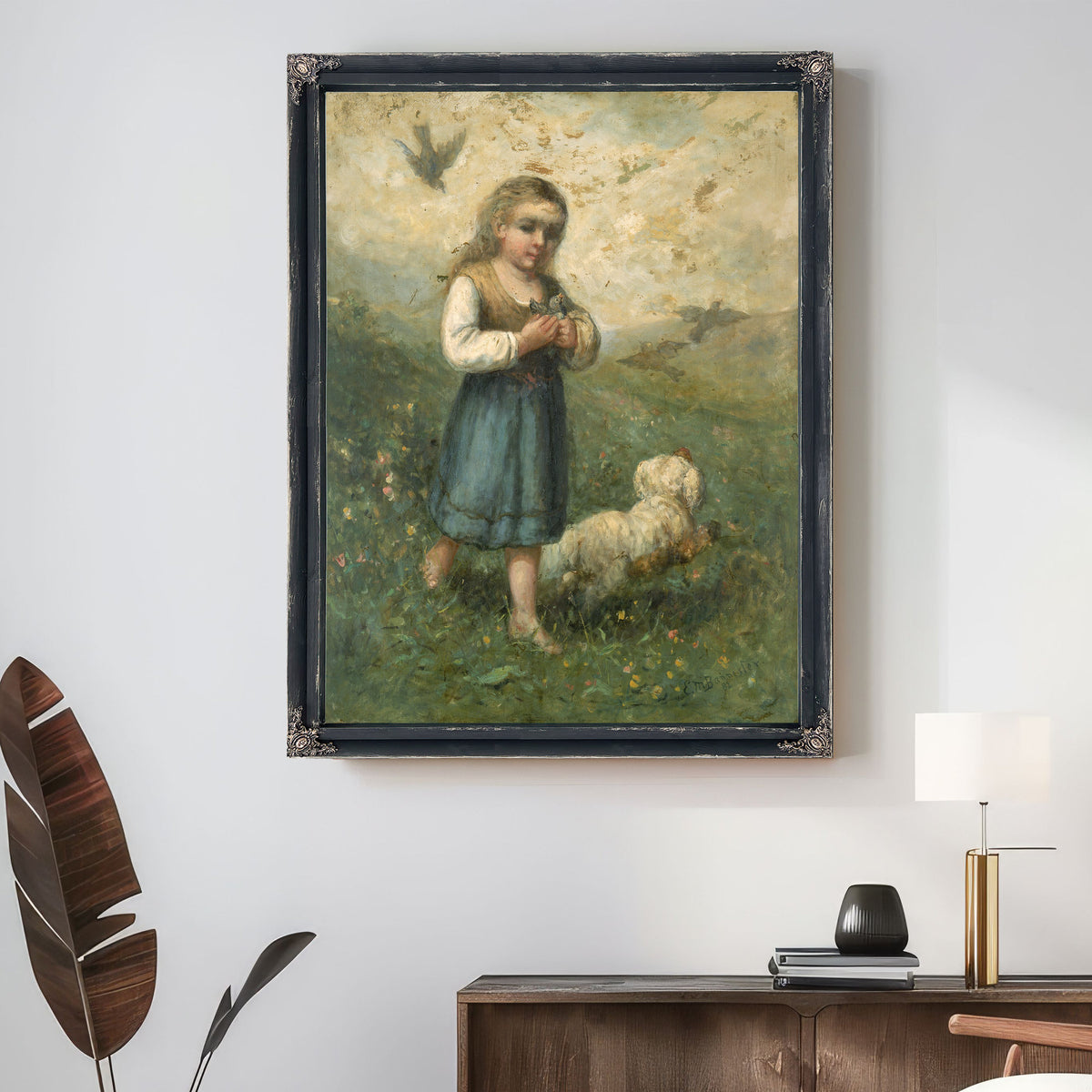 Child Birds Dog By Mitchell Bannister