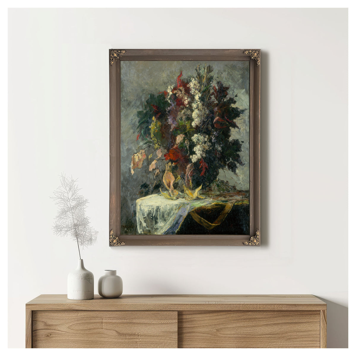 Untitled Floral Still Life By Mitchell Bannister
