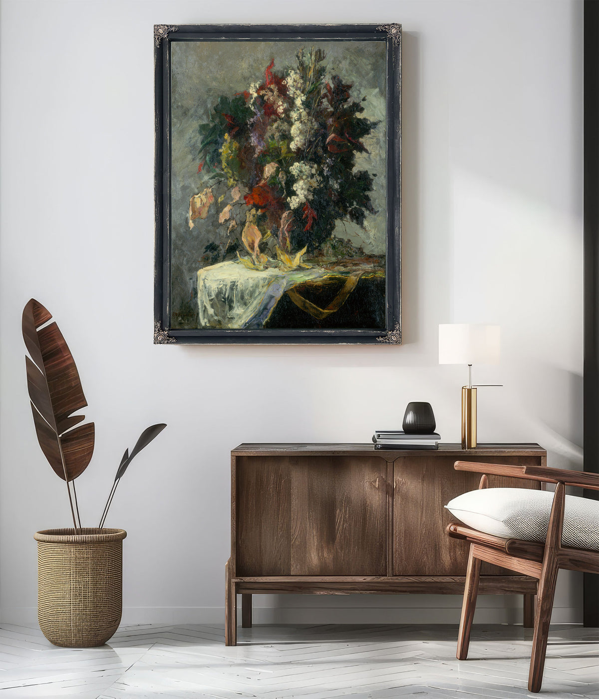 Untitled Floral Still Life By Mitchell Bannister