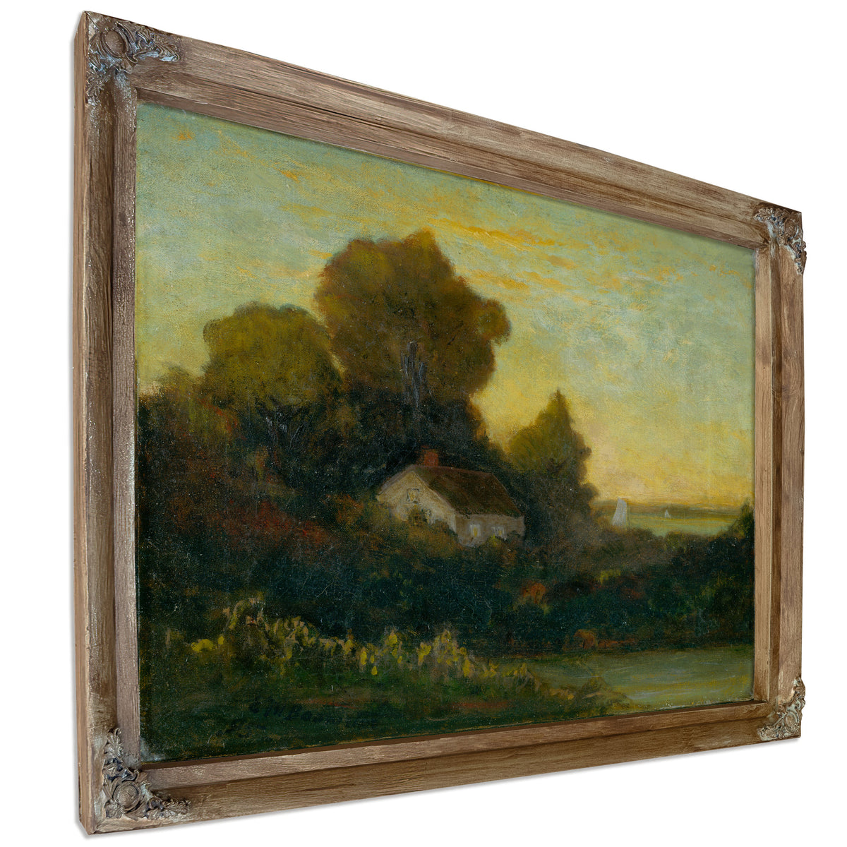Untitled House Woods Near Lake By Mitchell Bannister
