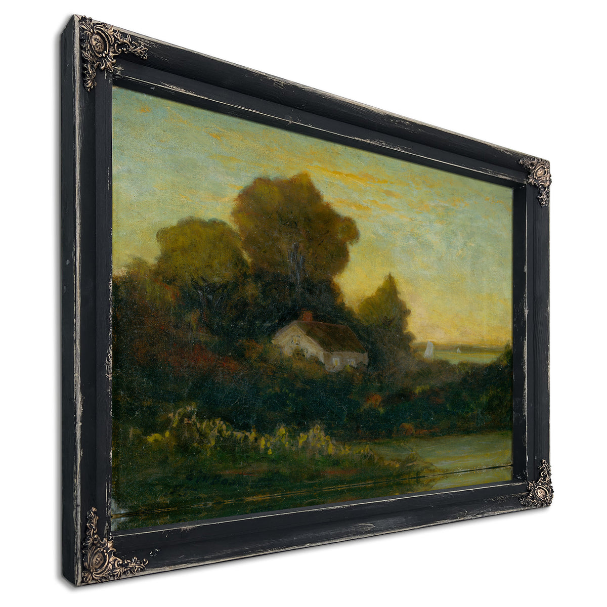 Untitled House Woods Near Lake By Mitchell Bannister
