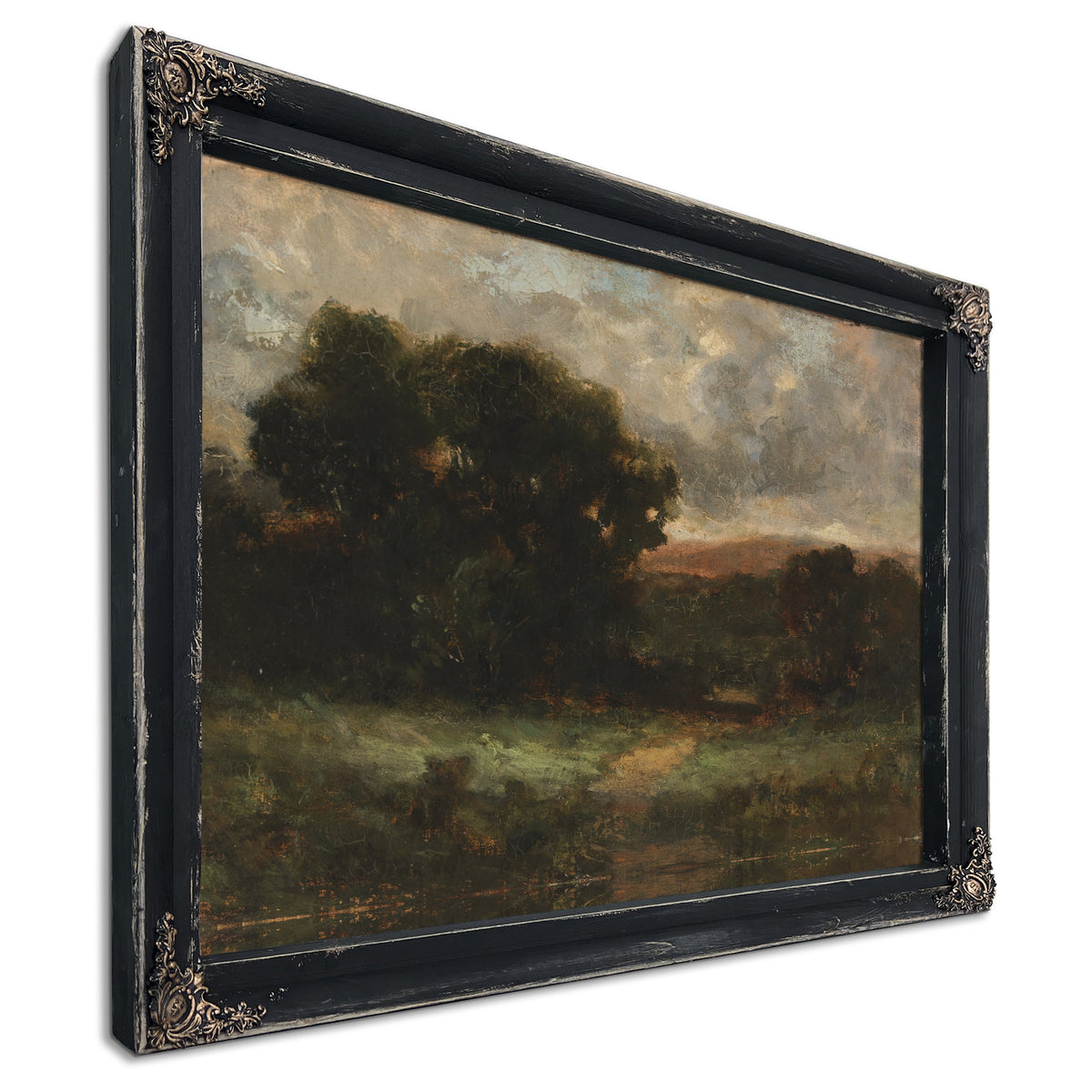 Untitled Landscape Meadow Trees By Mitchell Bannister