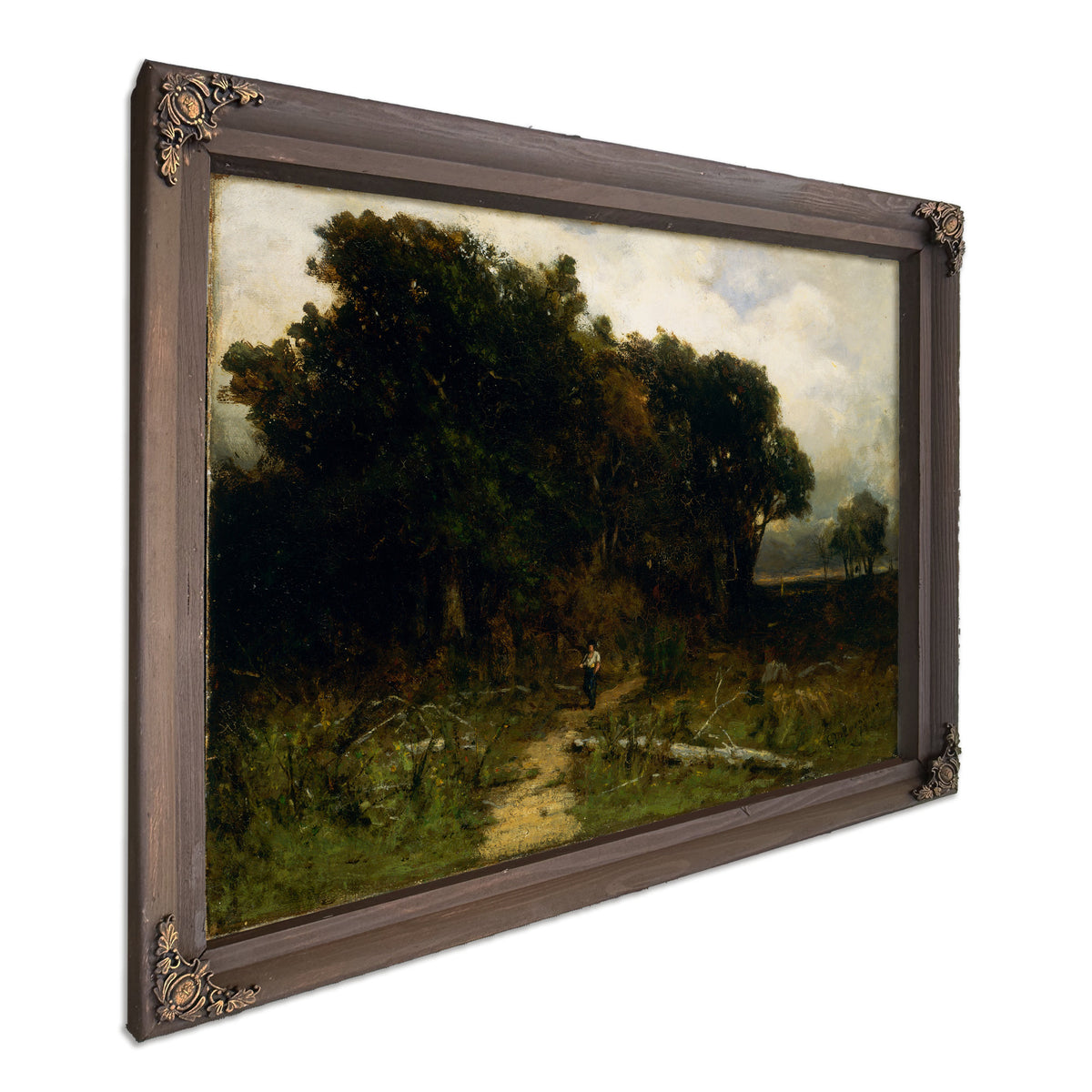 Untitled Landscape Woodcutter Path By Mitchell Bannister