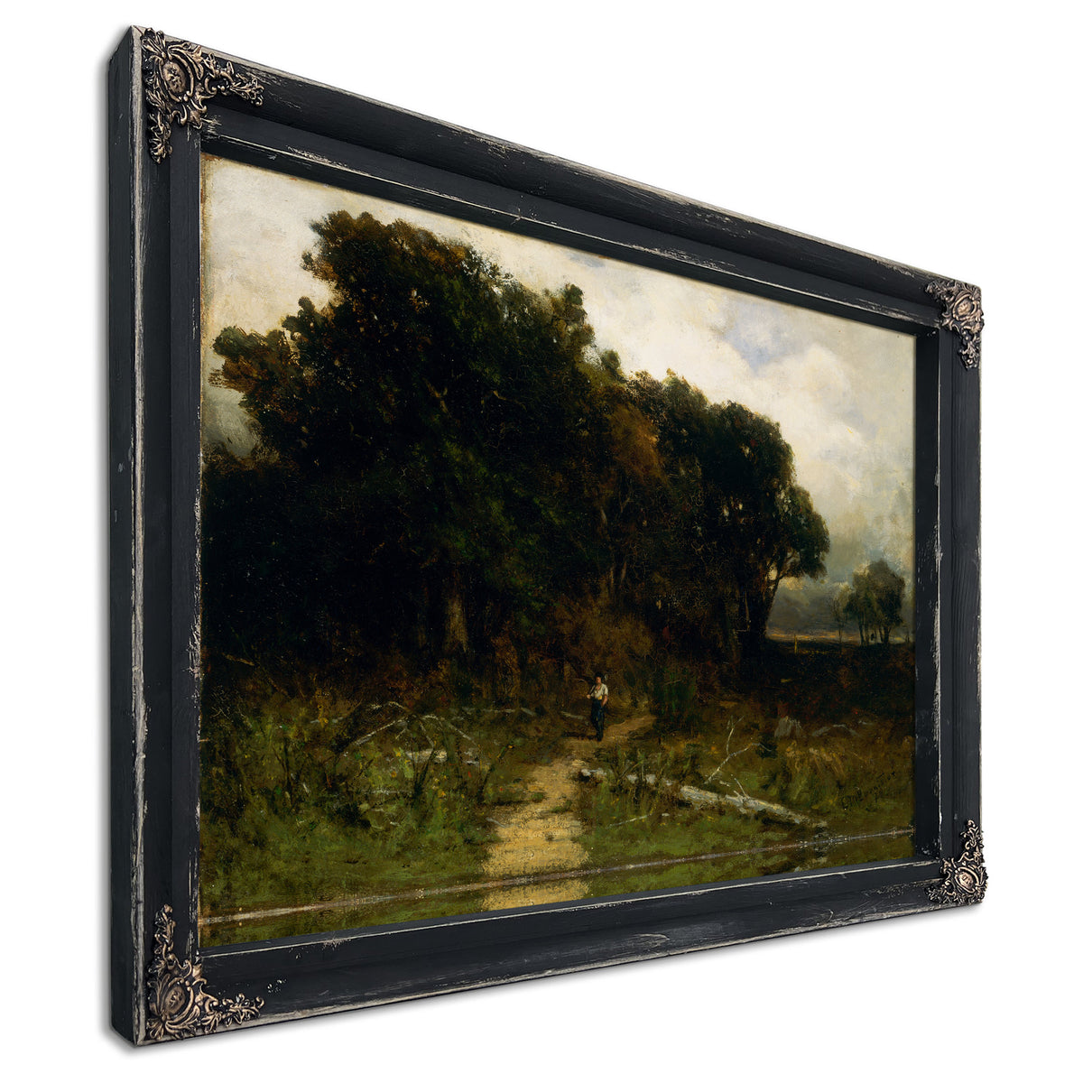 Untitled Landscape Woodcutter Path By Mitchell Bannister