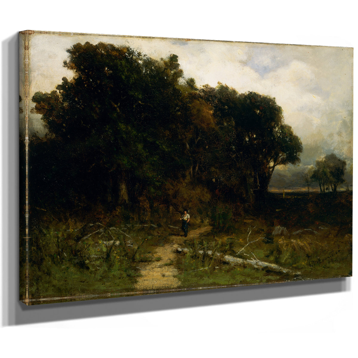 Untitled Landscape Woodcutter Path By Mitchell Bannister