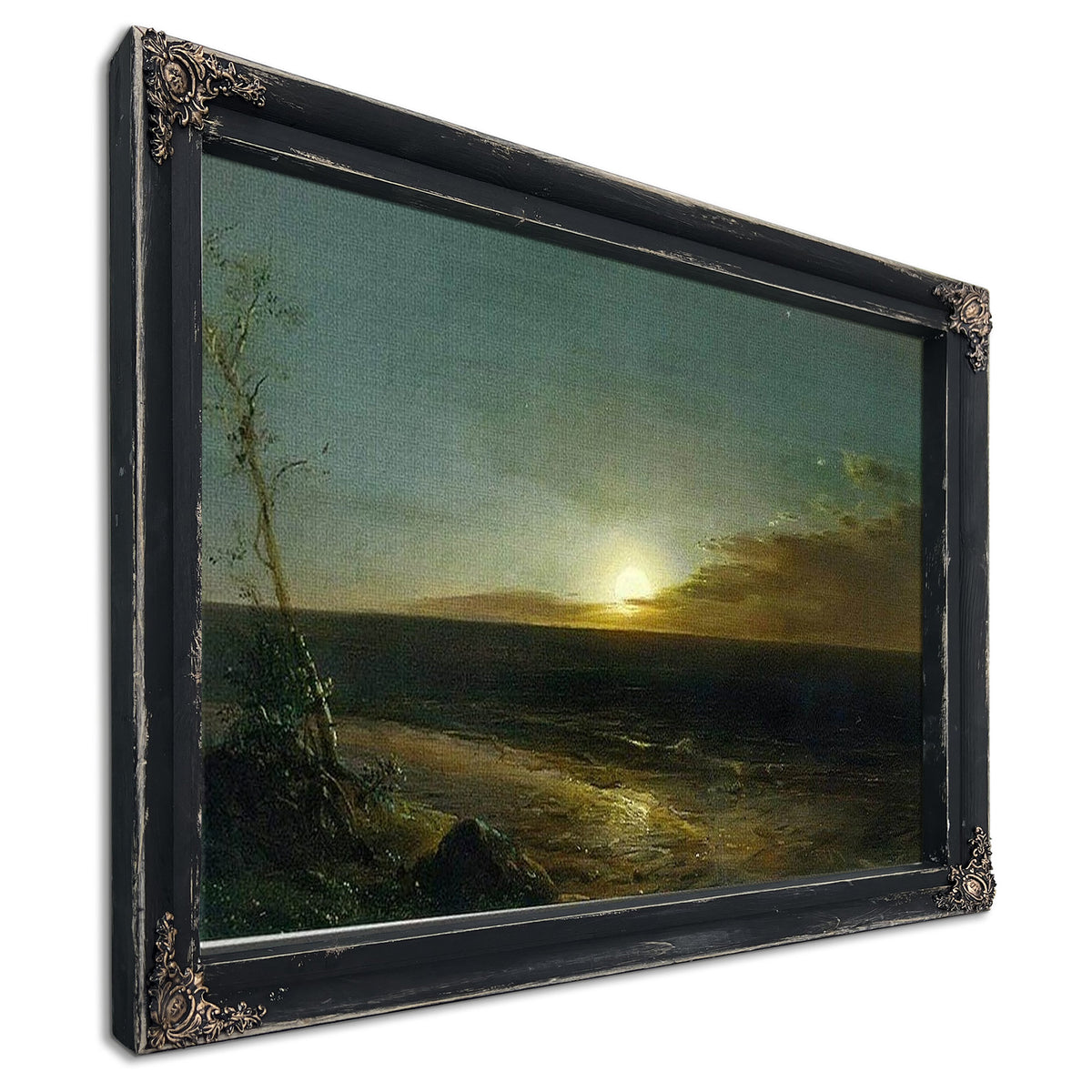 Moonrise (The Rising Moon) By Frederic Edwin Church