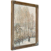 Morning Sunlight On The Snow Eragny Sur Epte by Camille Pissarro
