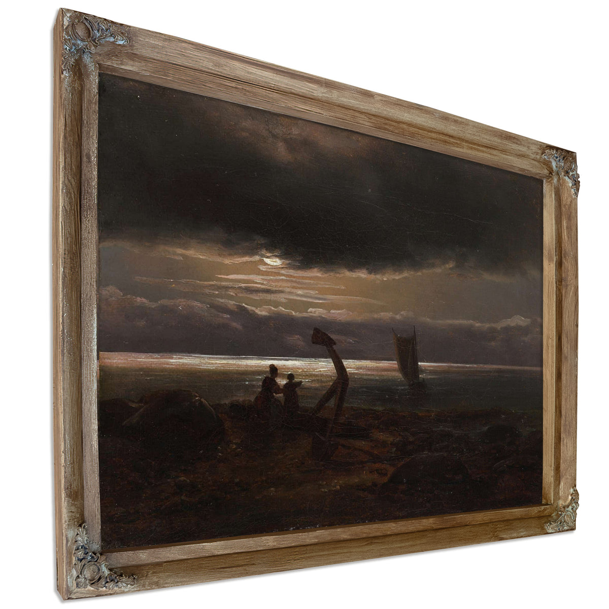 Mother And Child By The Sea by Johan Christian Dahl