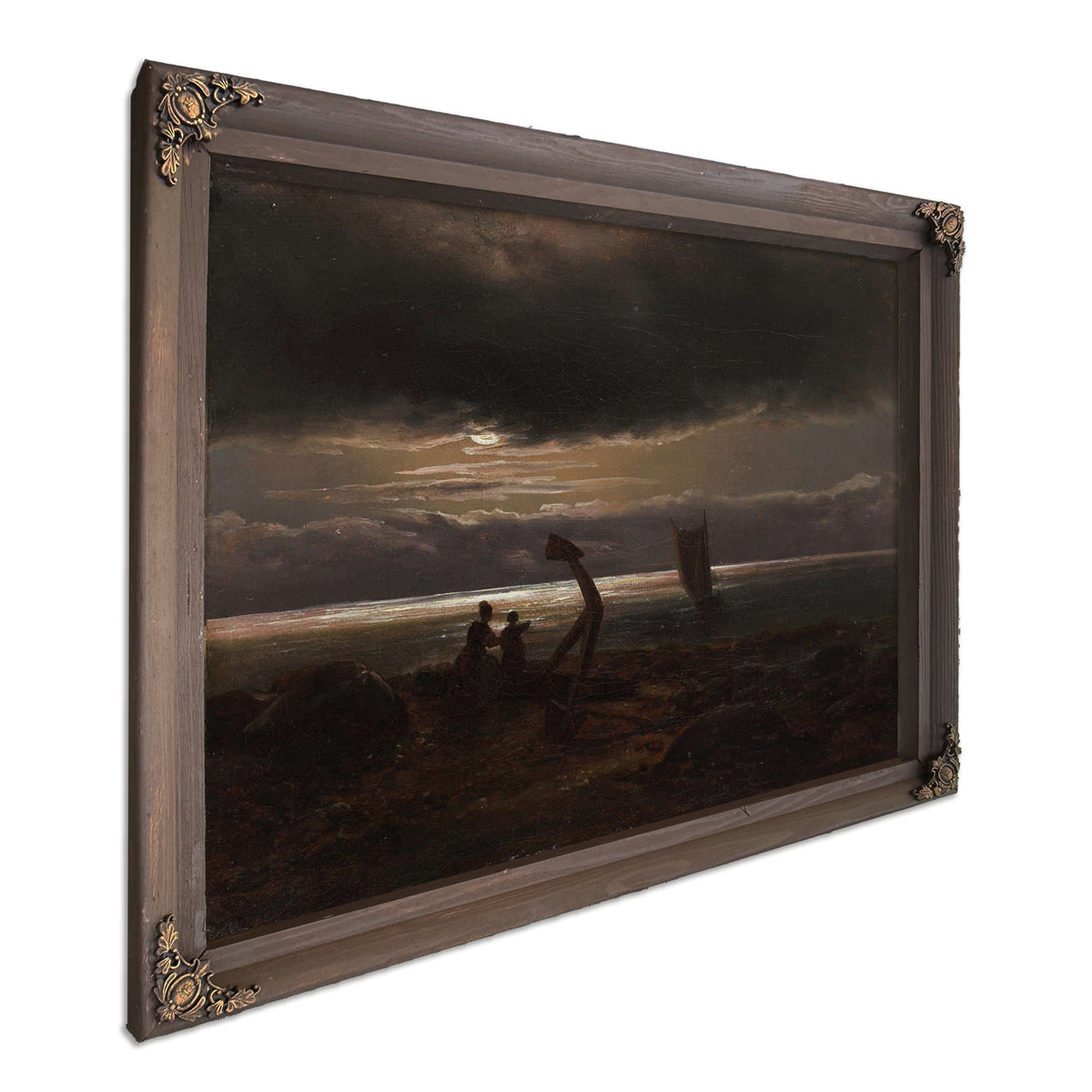 Mother And Child By The Sea by Johan Christian Dahl