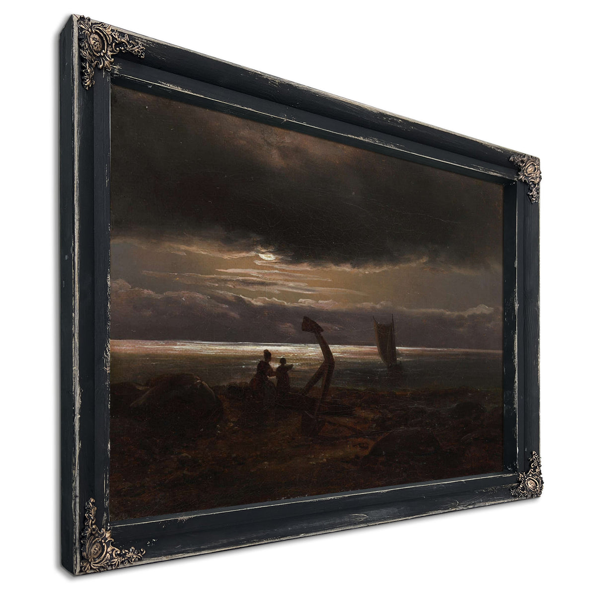 Mother And Child By The Sea by Johan Christian Dahl