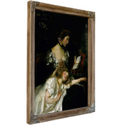 Mother And Child Lady Shannon And Kitty by James Jebusa Shannon
