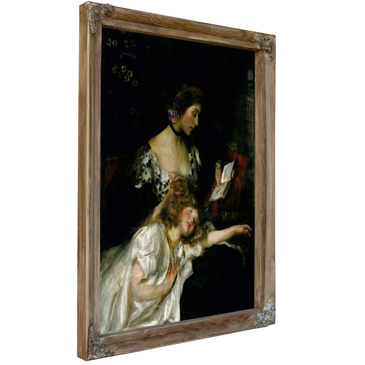 Mother And Child Lady Shannon And Kitty by James Jebusa Shannon